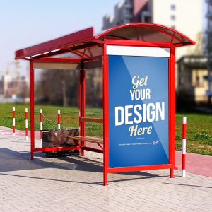 Bus stop mockup