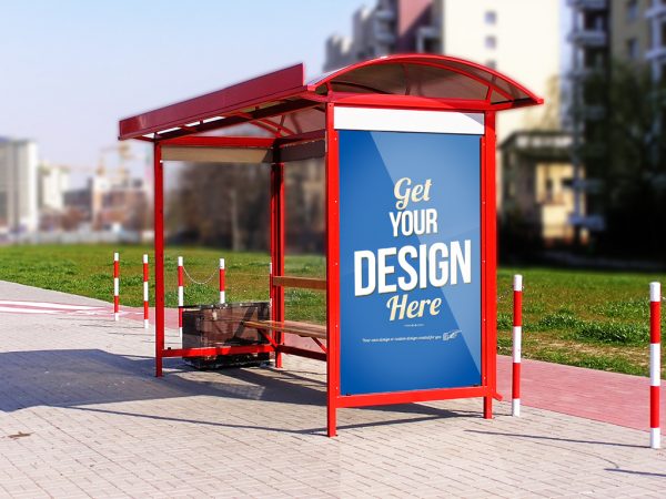 Bus stop mockup